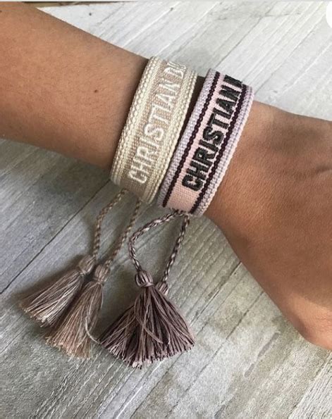 pulsera christian dior tejida